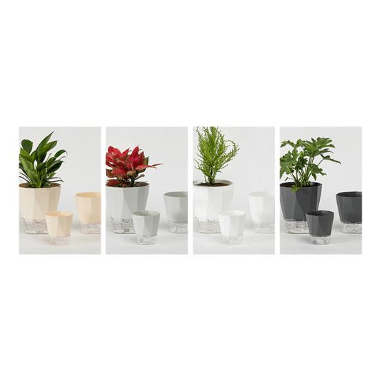 Breathable Holes Visible Water Level Flower Pot Lazy Automatic Water-Absorbing Flowerpot Garden Supplies