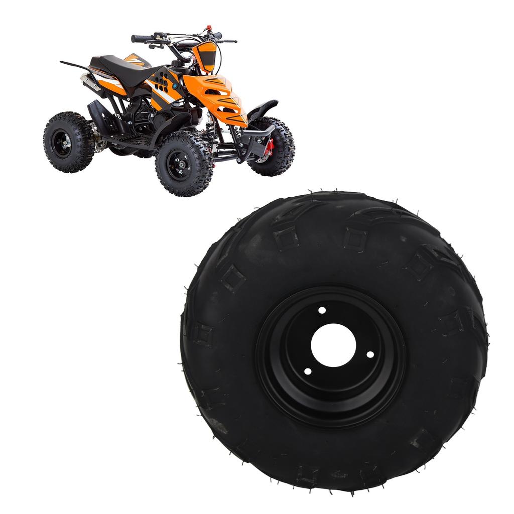 14570?6 ATV Tubeless Tire Tyre with 6in Rim Rubber Universal for Go Kart UTV Quad Bike 4 Wheelers