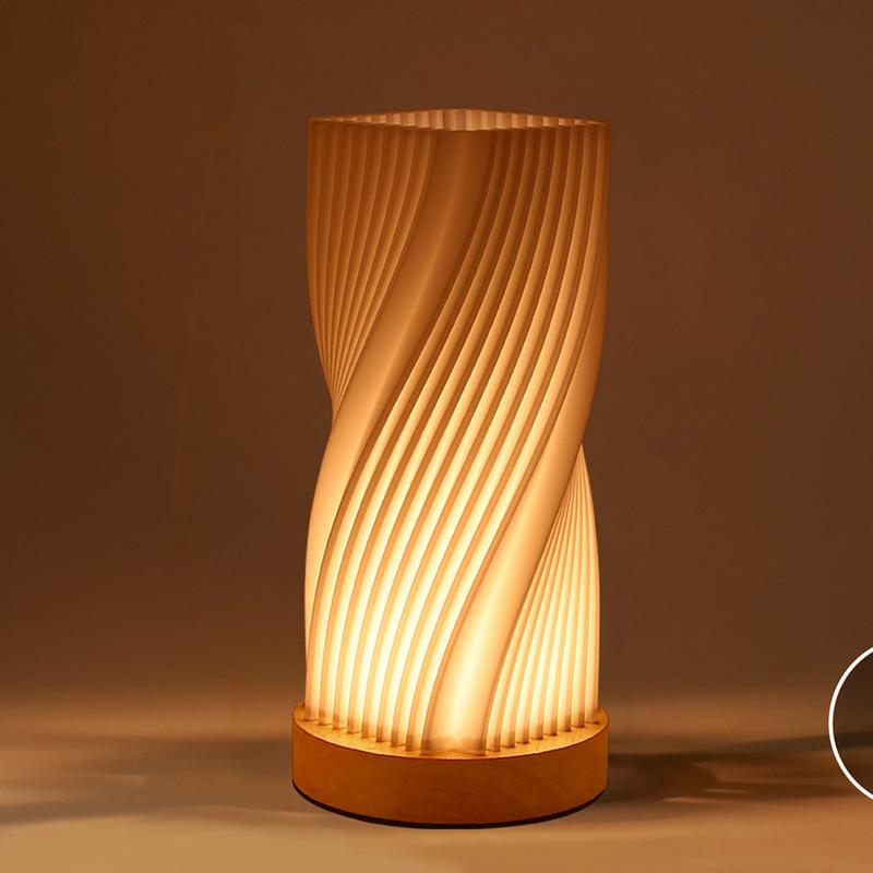 Dimmable Table Lamps For Bedrooms Nightstand Table Bedrooms Lamp Small Table Night Light With 3 Colors 3D Printed Bedside Lamp
