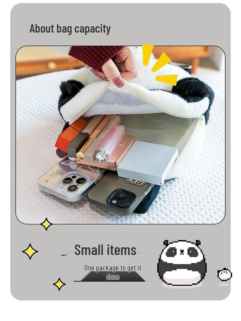 Cartoon Giant Panda Crossbody Bag & Backpack - Children's Birthday Gift