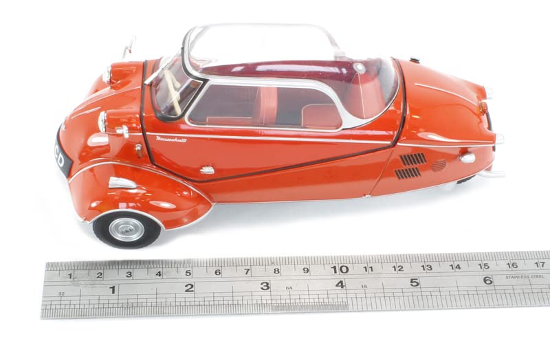 OXFORD Messerschmitt KR200 Bubble Car Scale Model Car 18MBC001 1/18 (Red)