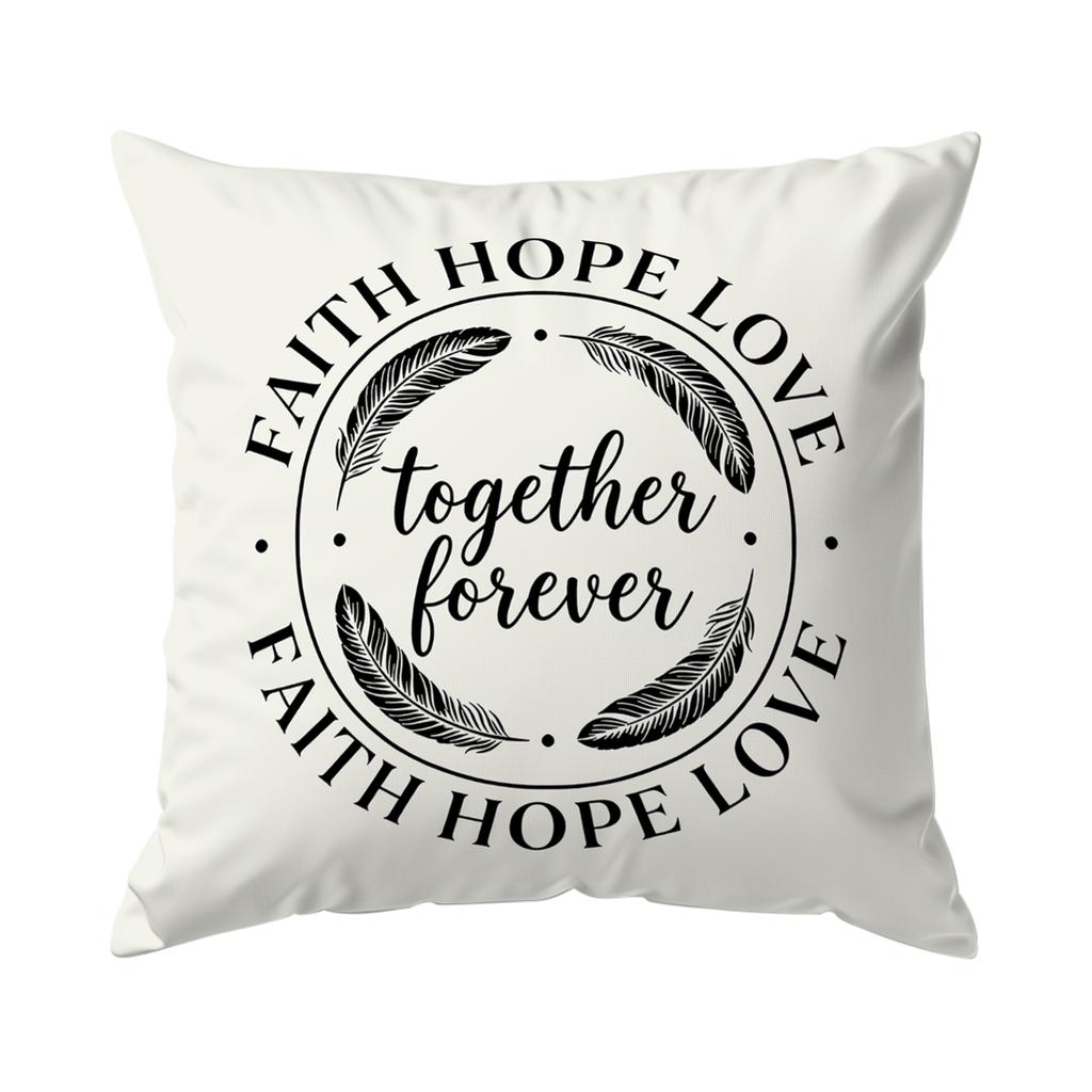 Sweet Home Cushion Pillowcase Printed Polyester 40/45/50cm Throw Pillowcover Decorative Sofa Cushion Pillowslip Home Decor