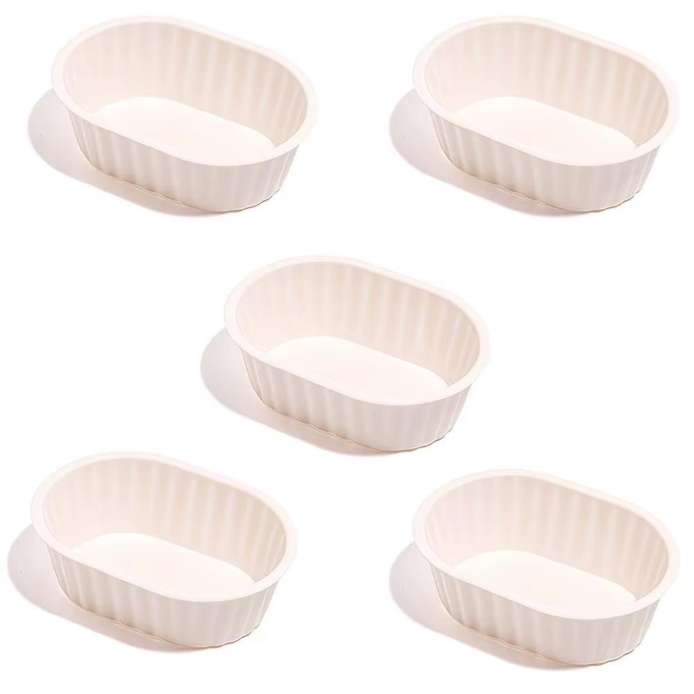 Food-Grade Silicone Cake Mold Oval Baking Molds Cake Moulds Cupcake Baking Molds  Meal Prep