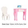 1:12 Scale Dollhouse Laptop Table Chair Furniture Mini Accessory Dollhouse Notebook Desk Chair Set