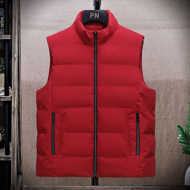 Autumn and winter new cotton-padded clothes, vest, vest jacket, vest, winter men's large size warm sleeveless vest jacket