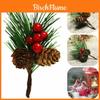 Decoração de Natal Buquê de Pinhas Flores Artificiais Com Frutas Vermelhas e Pinhas Para Alegria Festiva