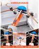 Tubing Bender Kit, 6 mm to 22 mm, Compact Ratcheting Tube Pipe Bender, Forward/Reverse Hand Bending Tool, with 7 Color Aluminium Alloy Dies, for