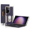 Samsung S23 Ultra Stylish Business Flip Leather Case with Armor Bracket and Full Coverage Protection