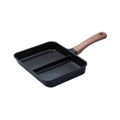 CB Japan fritadeira 2 simultâneas preta IH fluororesina frigideira que permite fazer dois itens ao mesmo tempo MC frigideira copan, peças, cozinha,