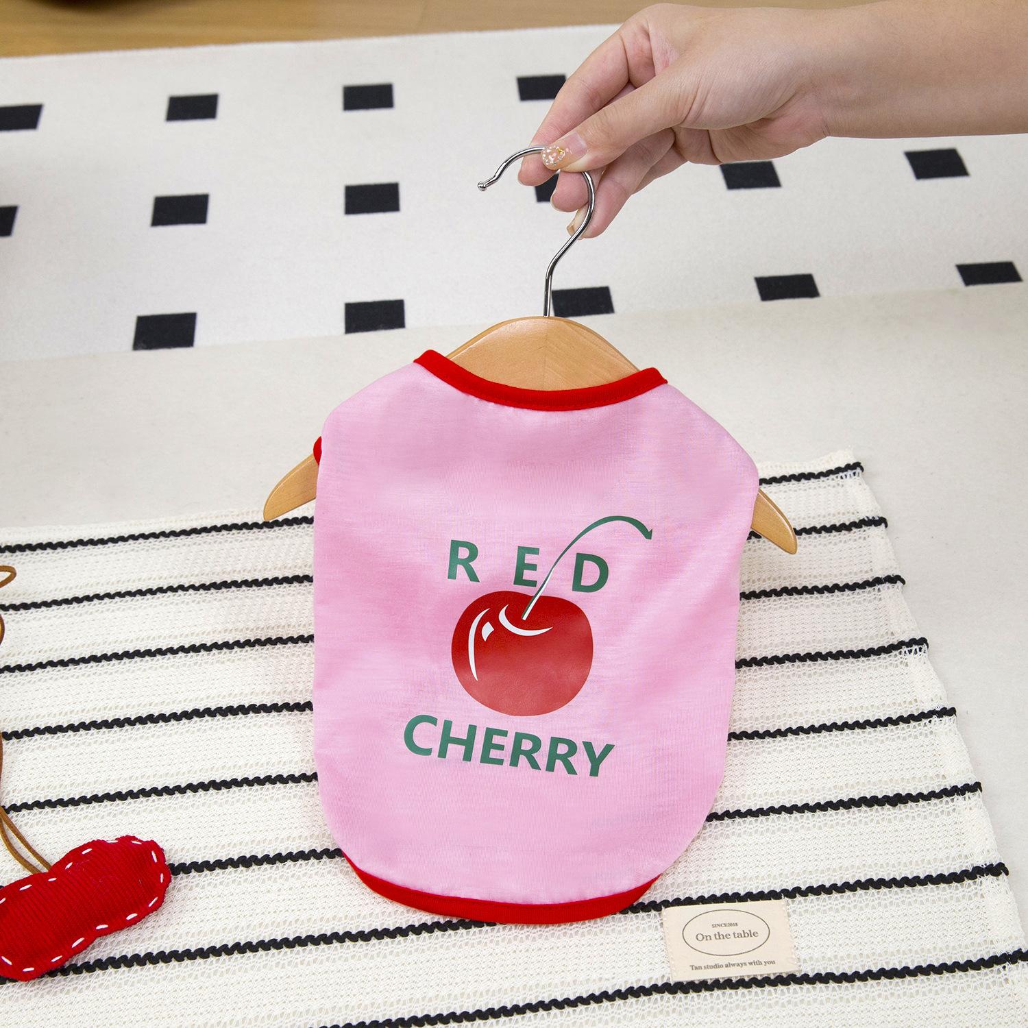 

Одежда для питомцев весна-лето с вишневым принтом 2XL