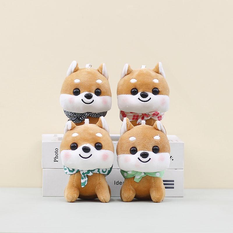 Fluffy Inu Shiba Plush Keychain Charming Toy Adorable Dog Doll For Backpack Decor