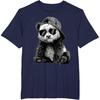Panda with Sunglasses Graphic Motif Animal Funny Panda Bear T-Shirt
