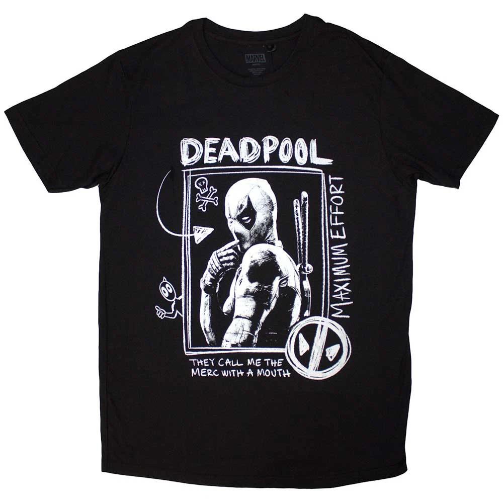 Marvel Comics Deadpool Merc With A Mouth Licensed Mens T-Shirt L