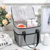 Square Lunch Pouchs Heat Insulation Spacious Ice Pouch Outdoor Use Picnic Tote Portable Travel Storage Pouch Student Lunch Box Pouch