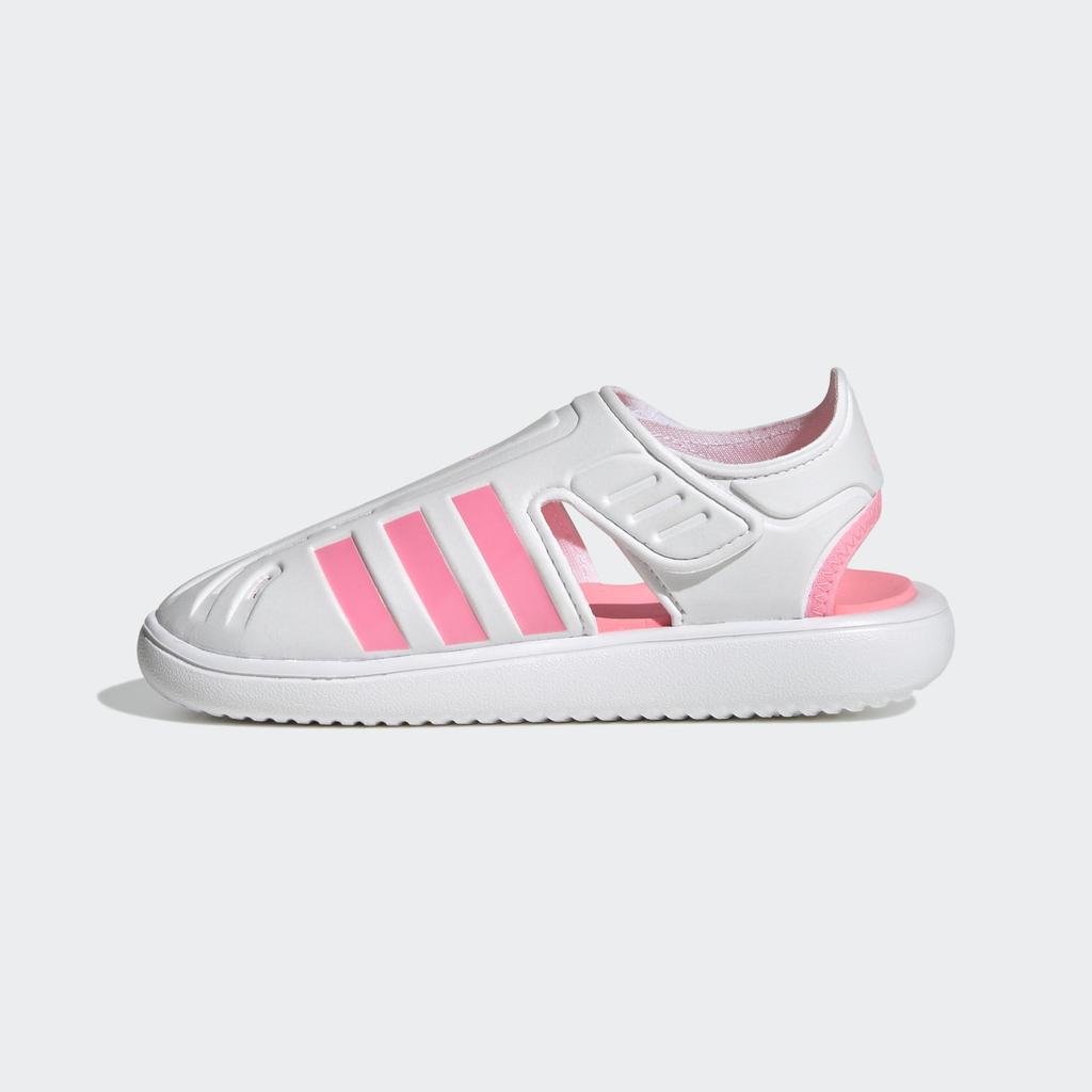 Adidas Junior Summer Water Sandals for Boys and Sizes Footwear Pink Cm Closed-Toe Girls, 17-22cm, LWS08, White/Beam Pink/Clear (H06320), 20.0