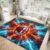 AC Milan Design Crystal Velvet Carpet Cozy Non?Slip Printed Rug For Bedroom Living Room Entrance
