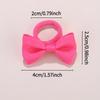 1 Baby Color Mixed Bow Headband Set Suitable All Seasons,mini Bow Design Cute Playful Material Soft Not Damaging Hair