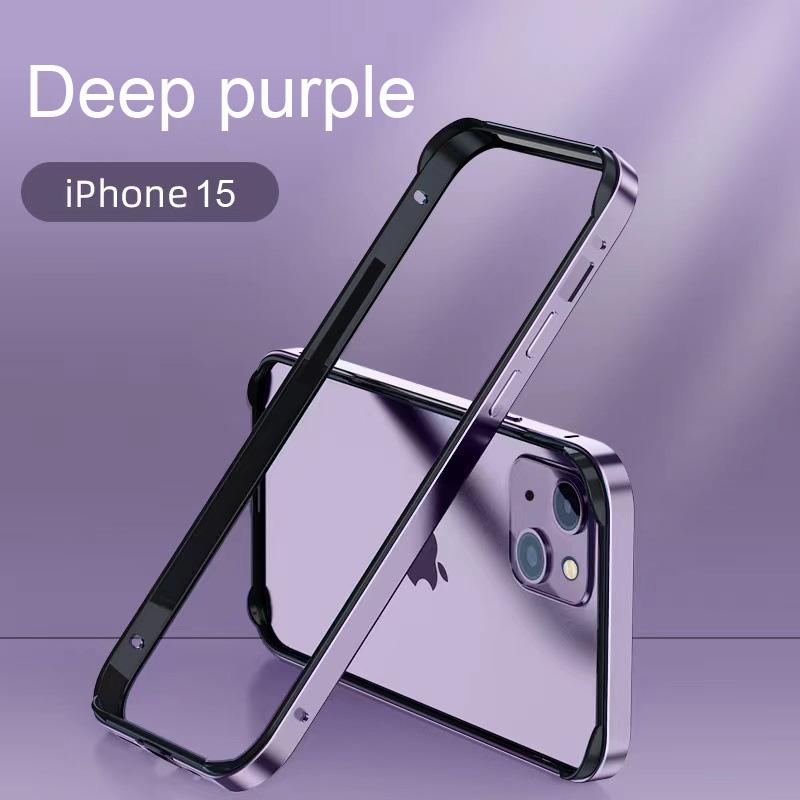 Hybrid Silicone Frame Aluminum Metal Phone Case For iPhone 17 16 15 14 13 12 Pro Max Better Heat Bumper