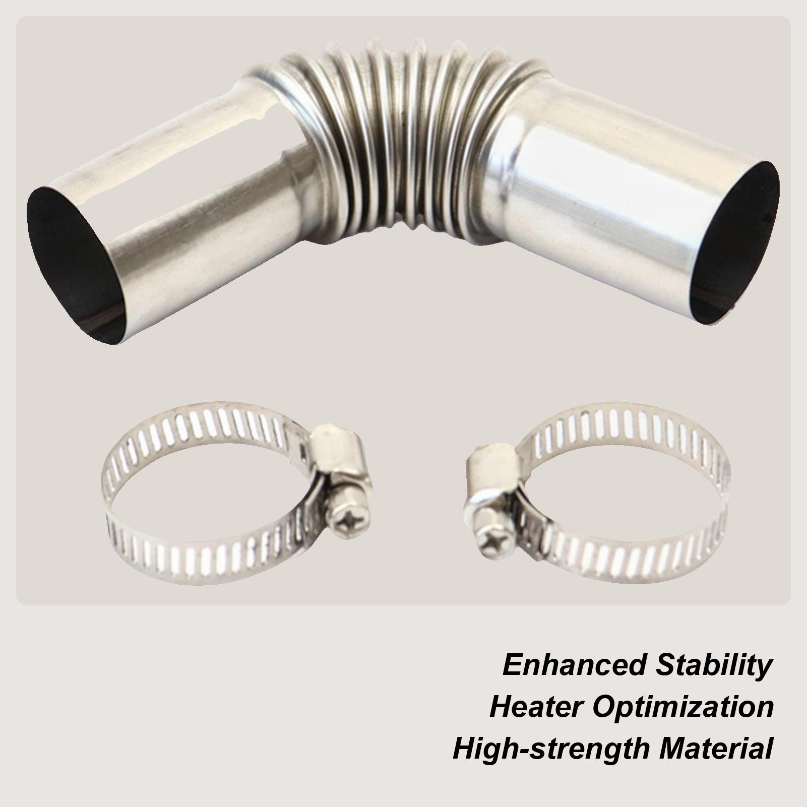 

Stainless Steel Exhaust Pipe Flexible Extension Tube Leakproof Air Parking Heater Elbow Exhaust Pipe For Truck Mower RV Bike China Mainland