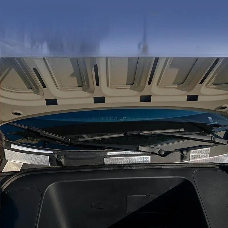 For Geely EX2 2025 2026 Front Engine Dust Cover Stainless Steel Hood Air Outlet Protective Cover