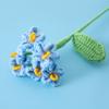 1pc Crochet Flowers Finished Bouquet  Handwoven Knitted Graduation Flower Cute Artificial Decorative Flowers Wedding Home Decor