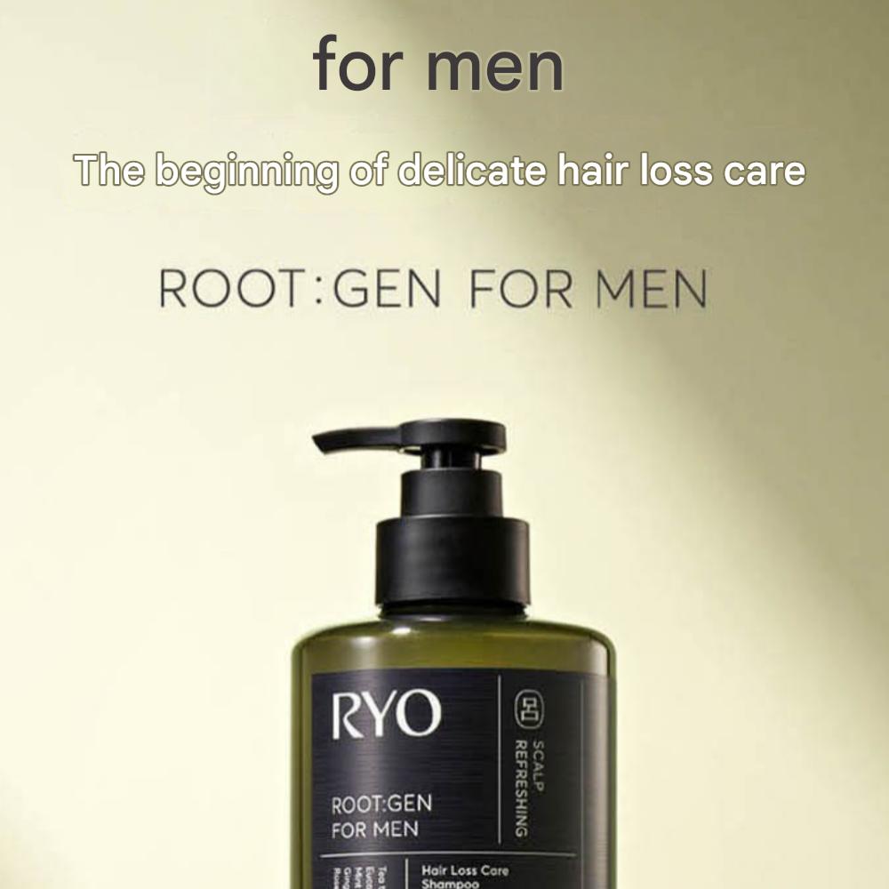 RYO Root:Gen Men's Customized Hair Loss Treatment Shampoo with Tea tree and Eucalyptus Scent, 515ml
