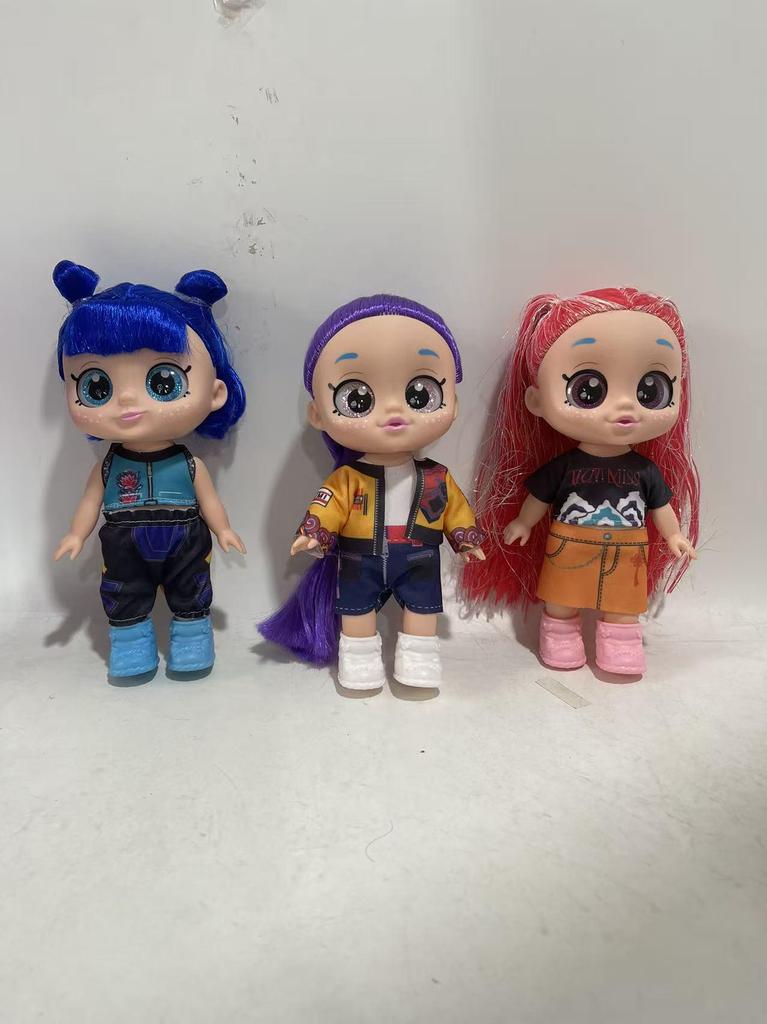 10-13 Inch 5-joint 5D-eyed K-POP Demon Hunter Music Theme Blue Tiger Plush Doll