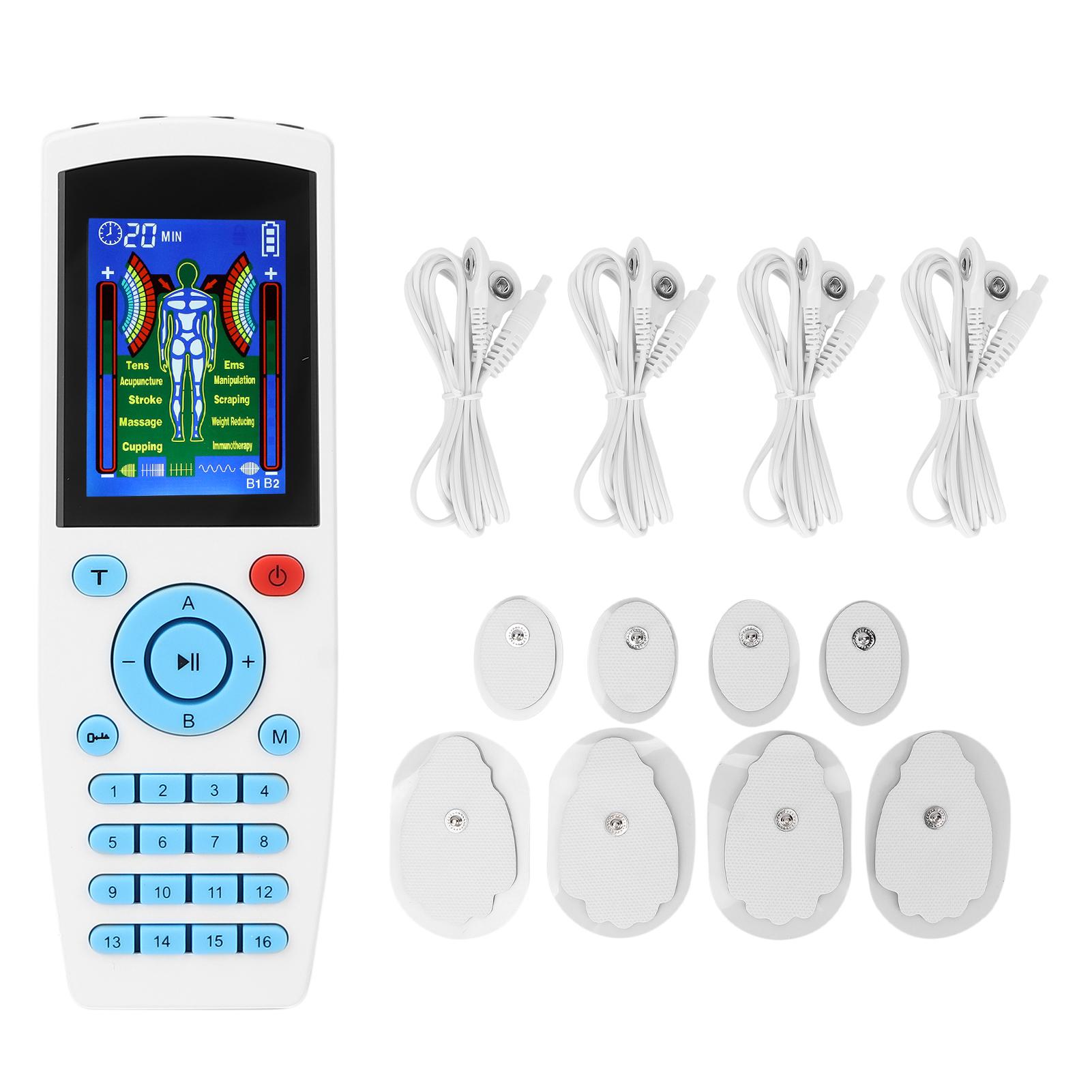 

EMS TENS мышечный стимулятор устройство машина 16 режимов импульсный массажер для естественной терапии облегчения боли EU Plug