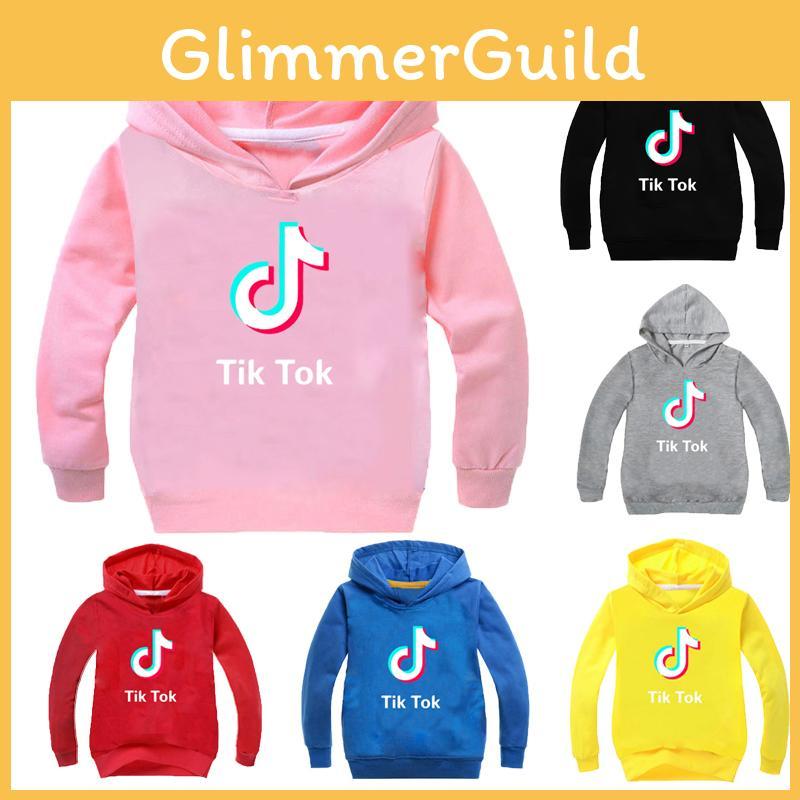 Tok Tik Childrens Letter Sweater Long Sleeve Hoodie Fashion Tops Pullover