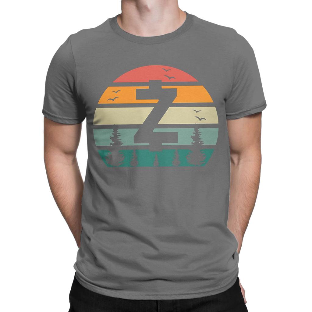 Zcash ZEC Crypto vintage sunset Funny Graphic 100 Cotton TShirt Zcash ZEC Tees Tops For Unisex