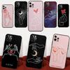 Hand Holding Moon Finger Heart Phone Case For iPhone 16 14 13 12 11 15 17 Pro Max Mini 15 16 Plus 16e 17 Air Cover Fundas