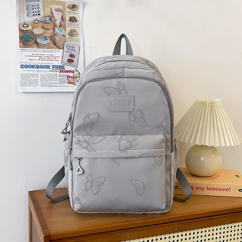 Butterfly Print Backpack Large Capacity Rucksack for Hiking Camping Commute and Travel Minimalist Design