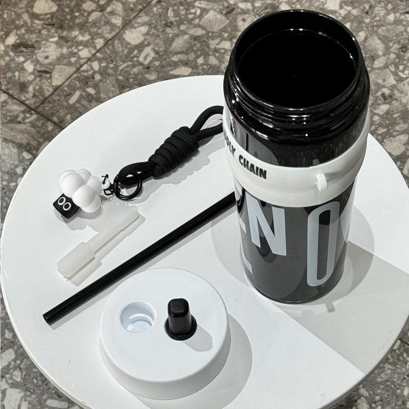 1Pcs 900Ml Insulated Straw Tumbler With Leakproof And Hot Cold Retention Free Cup Brush Perfect For Travel School Outdoor Use