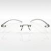 Men Women Lightweight Clear Rimless Resin Reading Glasses +1.00 To +4.00