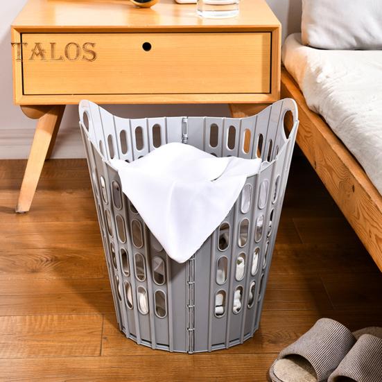 Wäschekorb mit ergonomischem Griff, großes Fassungsvermögen, faltbares Design, belüfteter, multifunktionaler Aufbewahrungskorb
