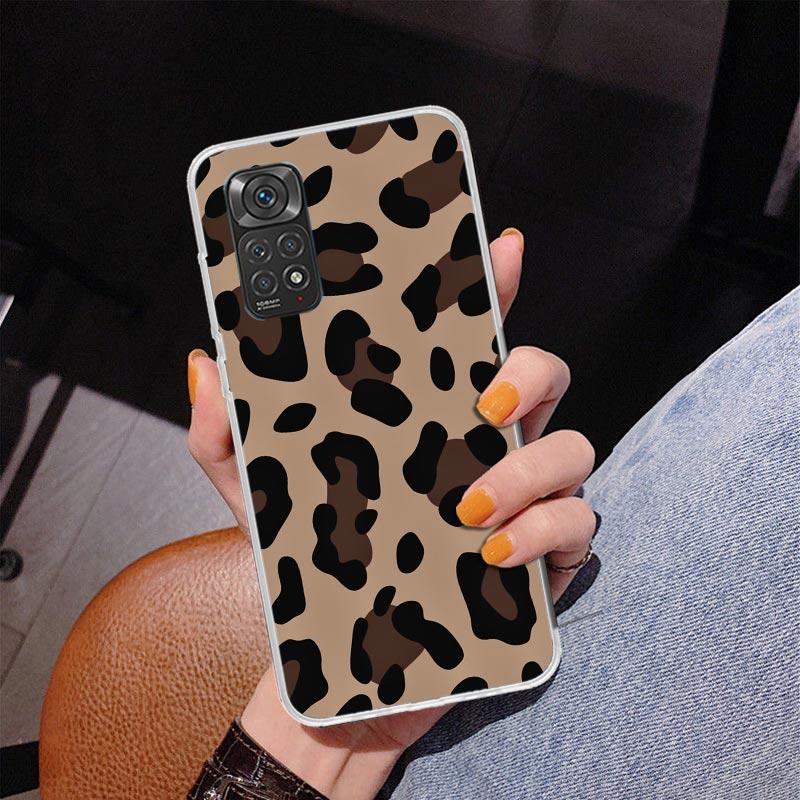 Leopard Print Phone Case For Xiaomi Redmi Note 15 14 13 12S 12 11 Pro Plus 14S 11S 11E 10 10S 11T 5G Personalized Cover Redmi No