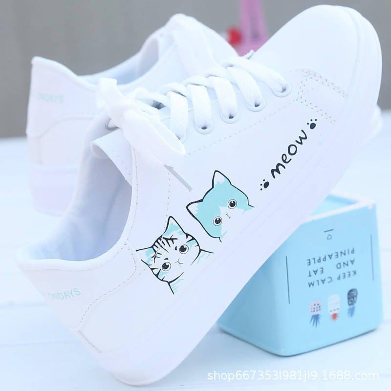 22 new lace-up student flat-bottomed breathable soft leather canvas shoes casual shoes
