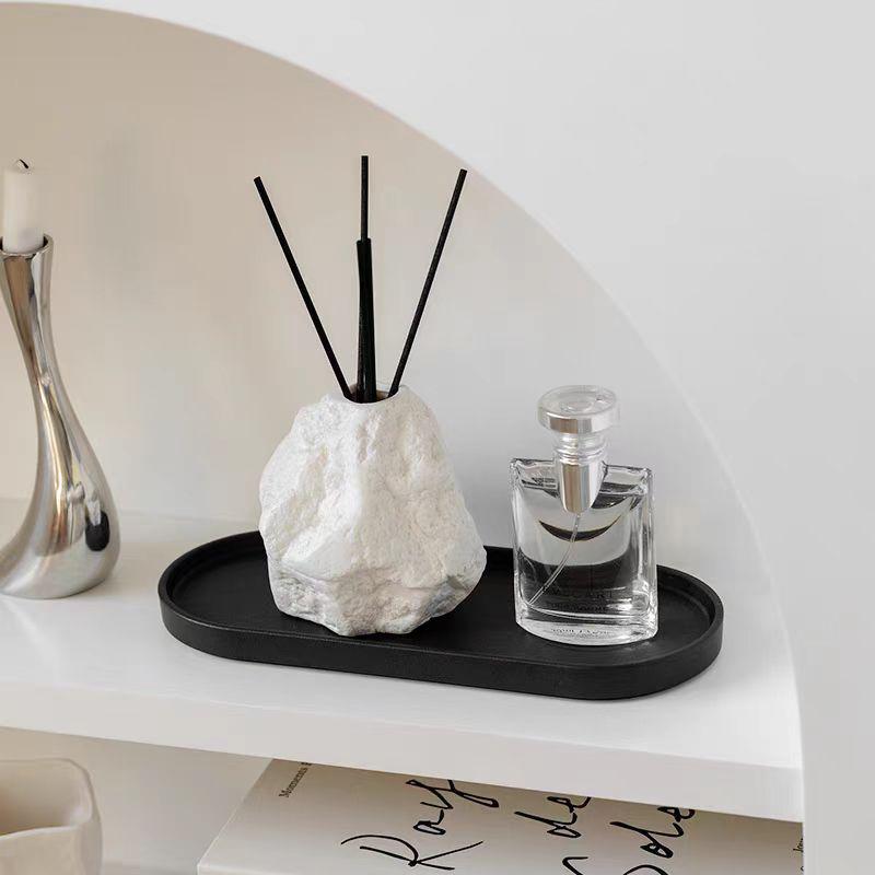 1PC Non-Slip Cosmetic Jewelry Storage Tray Decorative Counter Tray for Keys and Trinkets 25x11cm