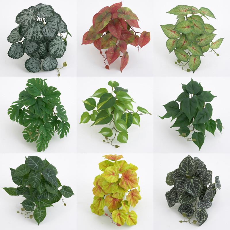 Plant Artificial 3d Printing Ipomoea Batatas Leaf Decor Home Interior Decor