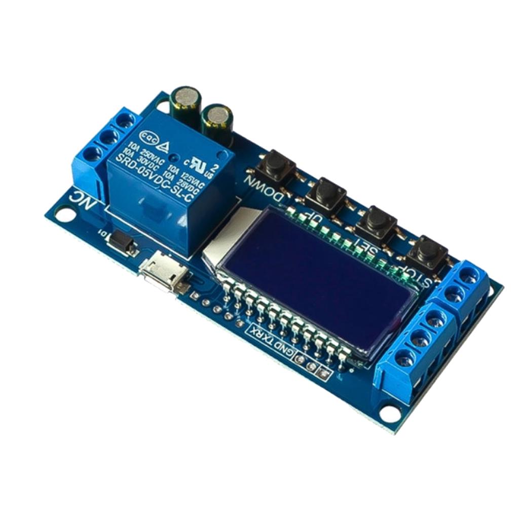 Buy DC 5V LCD Display Cycle Delay Time Timer Relay ON OFF Switch Module ...