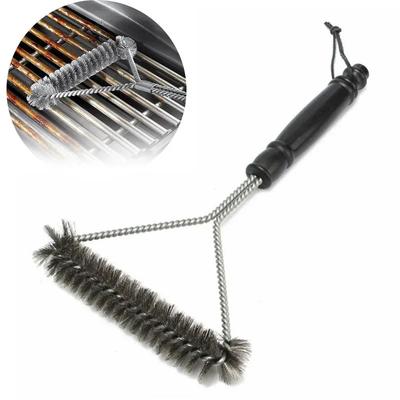 Barbecue Cleaning Brush BBQ Clean Tool Grill Accessories Stainless Steel Bristles Non-stick Cleaning Brushes Barbecue Accessorie