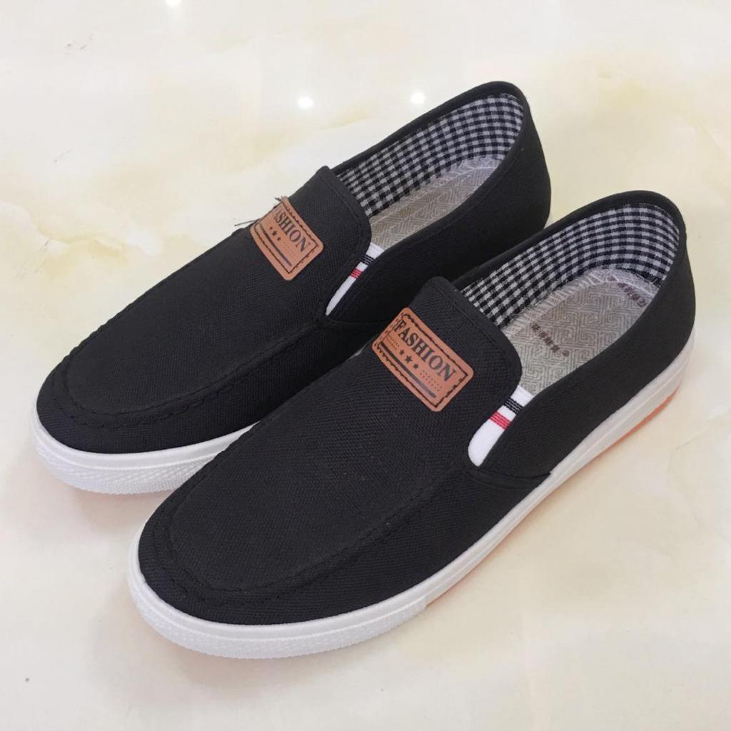 2025 Men's Slip-On Beijing Cloth Canvas Shoes - Casual, Breathable, Skate Style