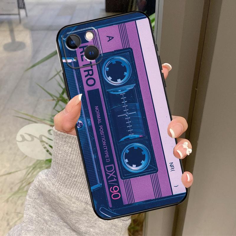 Retro VHS Tape Case For iPhone 17 Pro Max 15 14 13 12 11 16 Pro Max Plus 12 13 Mini 16e 17 Air Back Cover