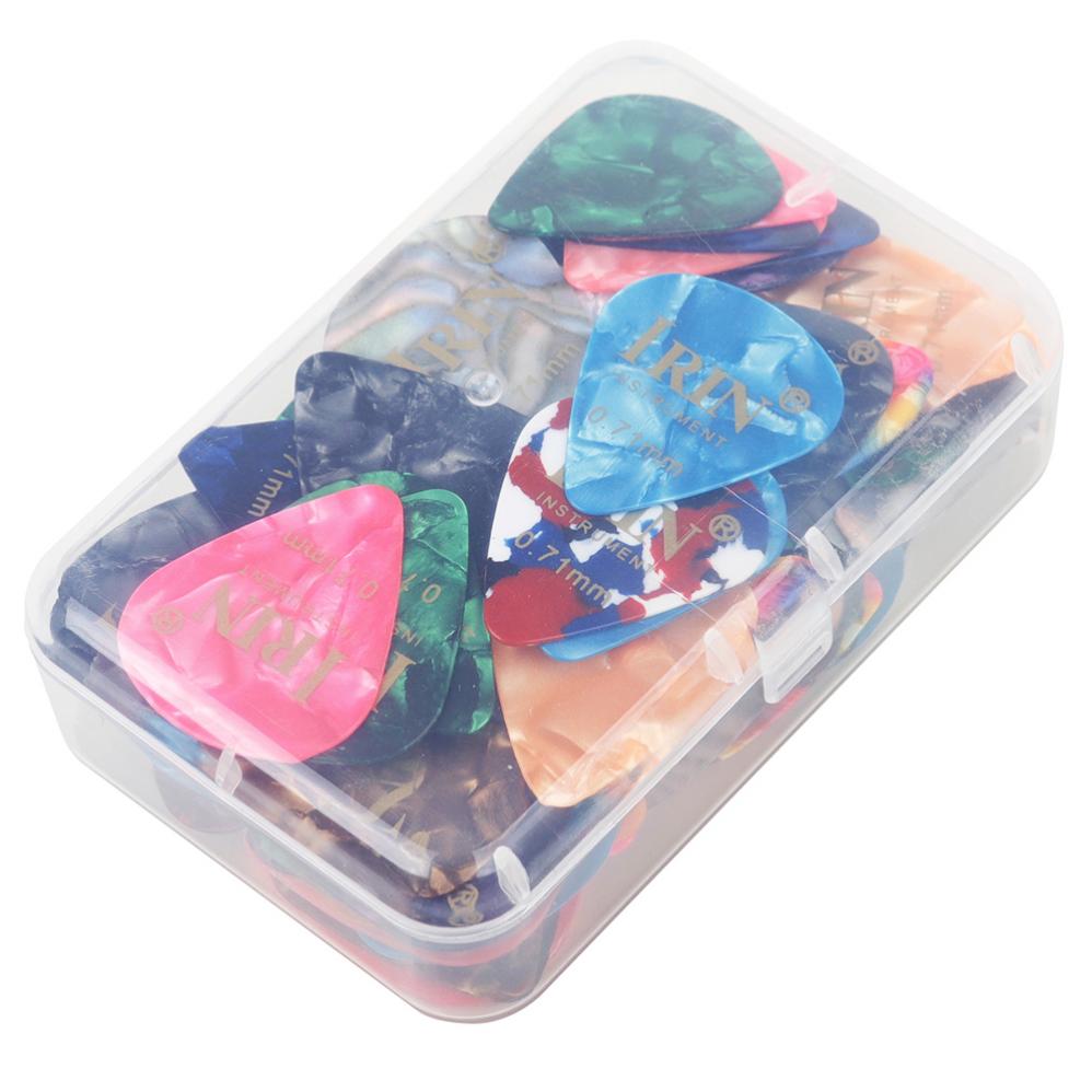 100pcs/lot Guitar Picks 0.71mm Colorful Skidproof Water Droplets Shape Plectrum for Guitar Bass Ukulele