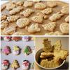 4pcs Cookie Stamp Biscuit Mold 3D Cookie Plunger Cutter DIY Baking Mould Easter Rabbit Cookie Cutters for Kitchen Tools