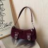 High-End Unique Fashion Women's Bag 2025 New Design Retro Underarm Crossbody Bag Soft Suede Leather Daily Match Shoulder Bags
