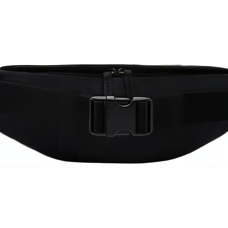 Nike Polyester Fanny Pack Regular Unisex Black With White Embroidery Casual BA5781-010