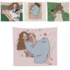 Beautiful Hippie Girl Tapestry For Your Living Room Decoration