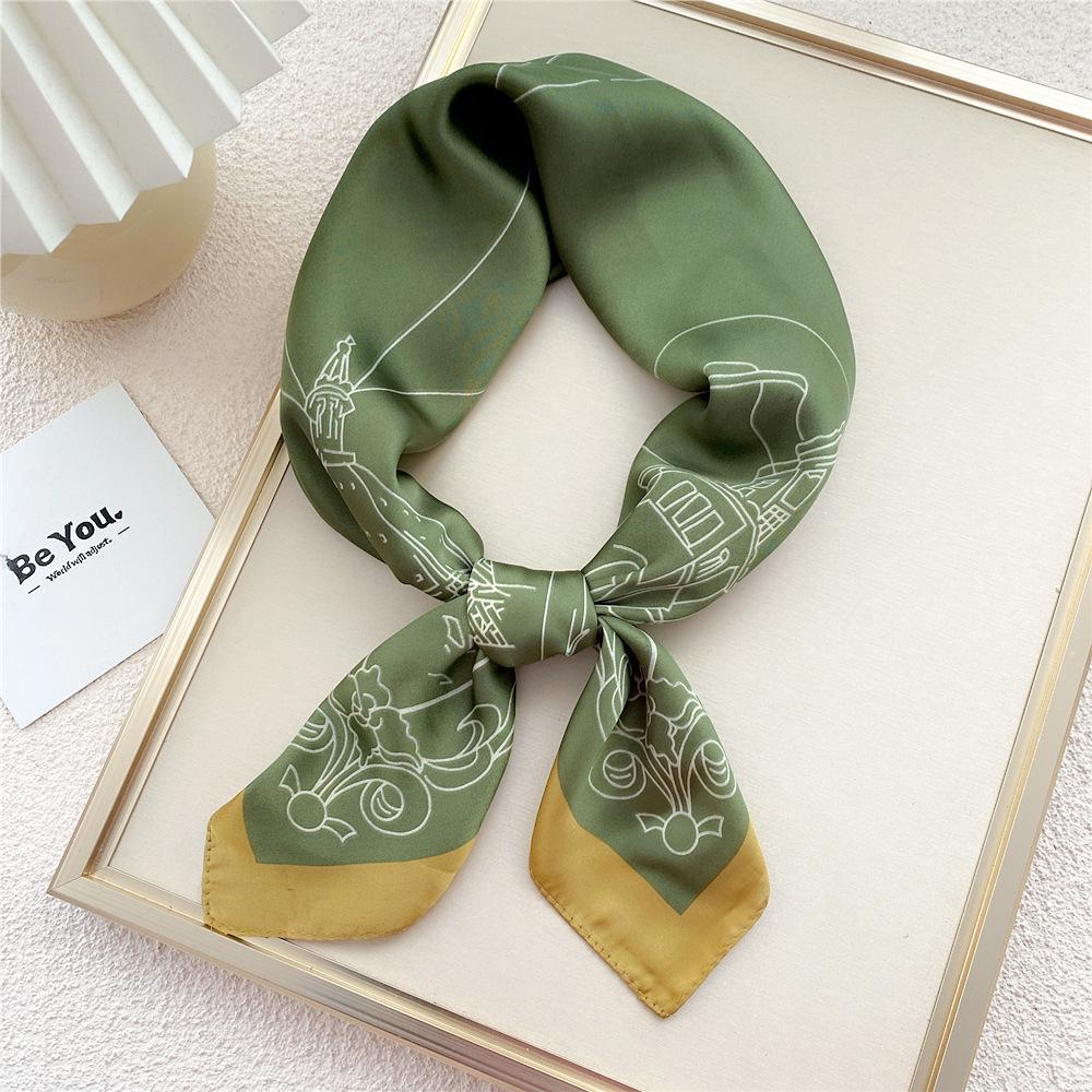 Decorație de modă Esarfă Bentita de păr Cravată Păr 70 Eșarfă pătrată mică Eșarfă de mătase Primăvară și toamnă femei Versatil Eșarfă mică Eșarfă profesională