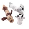 Pet Chew Squeaky Toy for Dogs Cats - Plush Interactive Training Toy, Teeth Cleaning Molar Toy, Safe Soft Chew Toy for